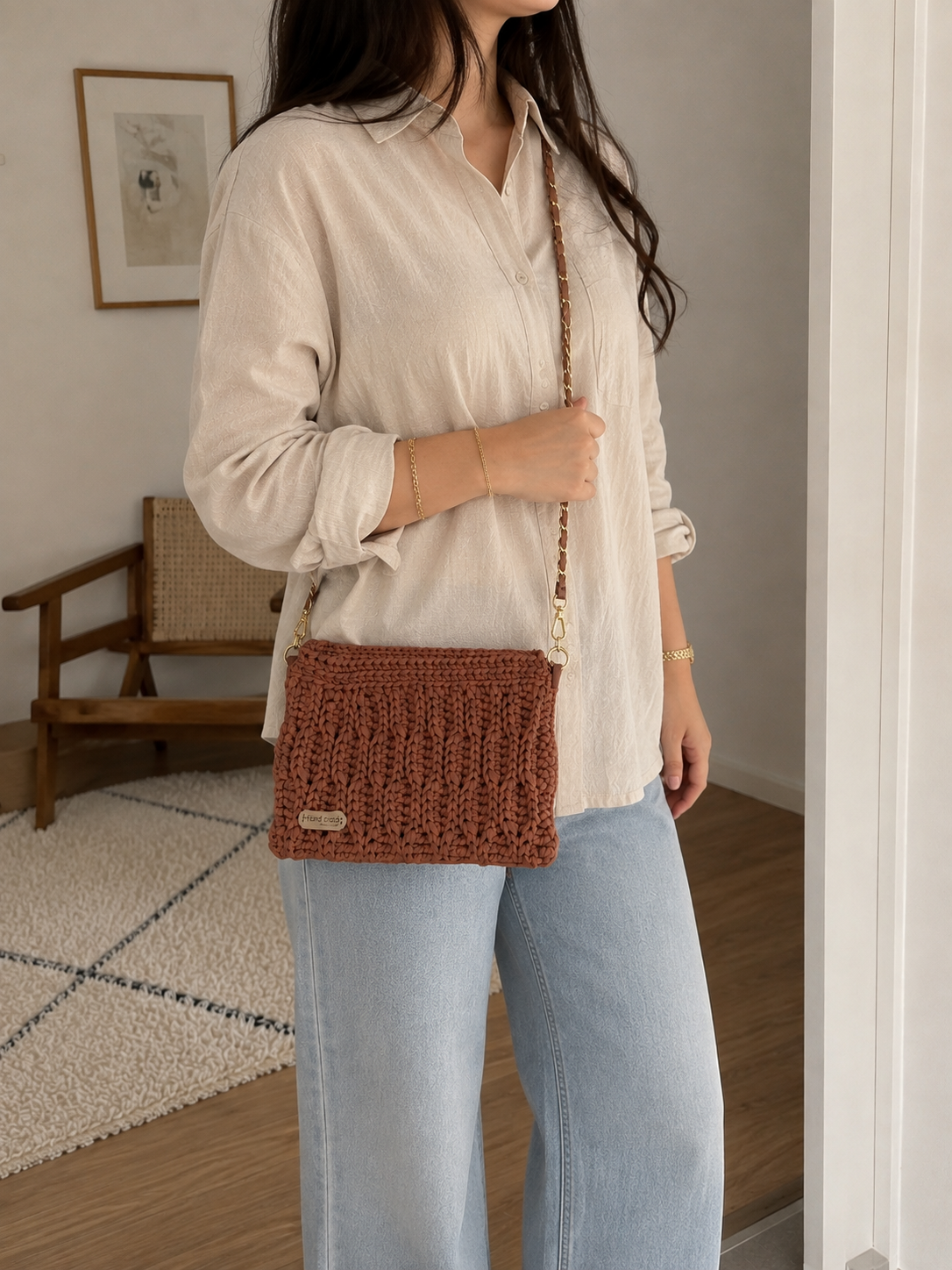 Terra Handmade Crochet Crossbody Bag